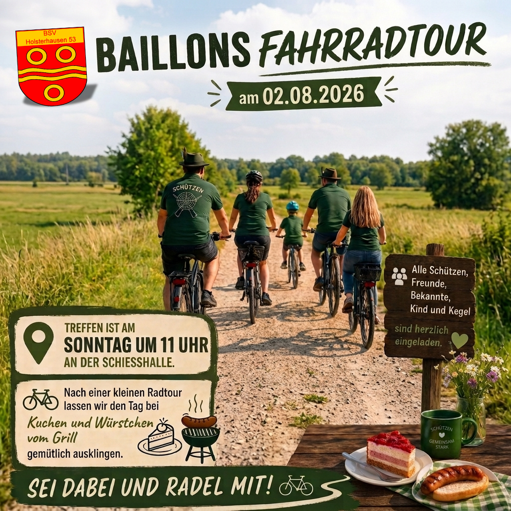 Bataillons-Fahrradtour 2026: Sei dabei und radel mit!